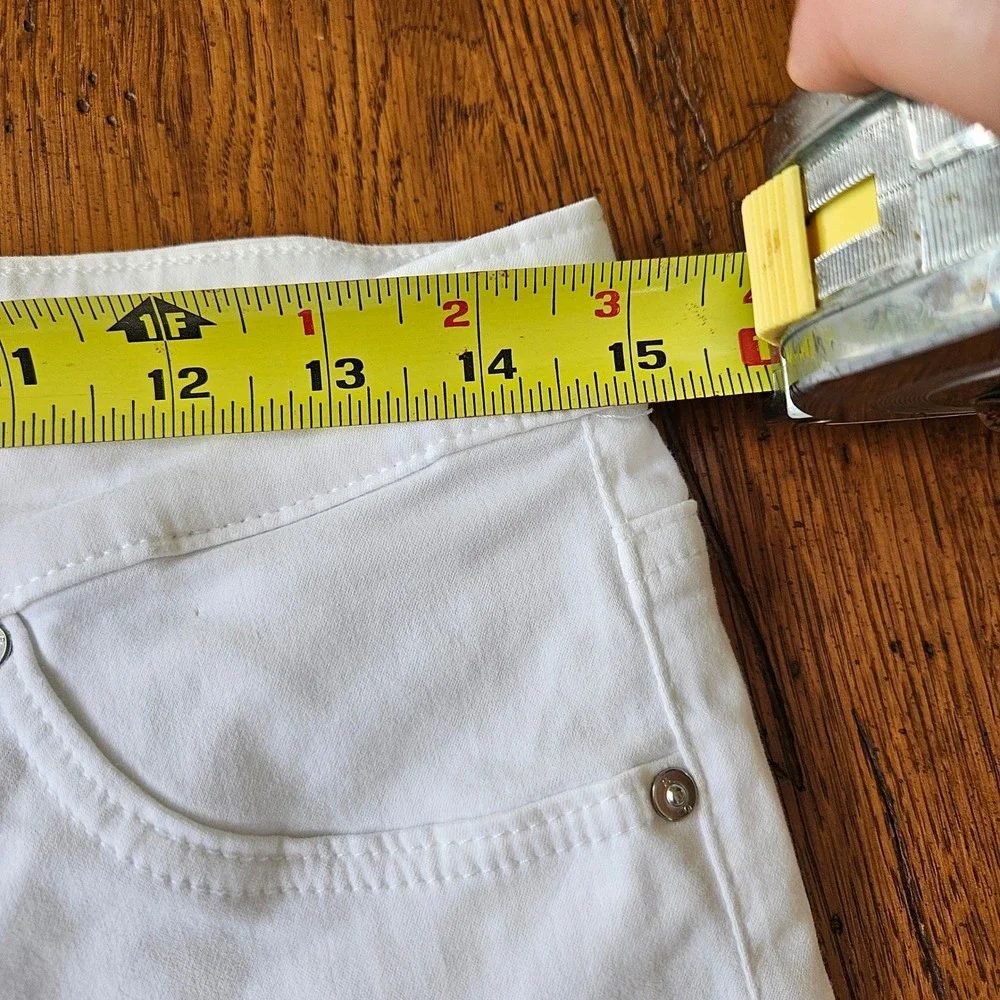 AG Adriano Goldschmied Prima Crop Cigarette Jeans White‎ Size 28